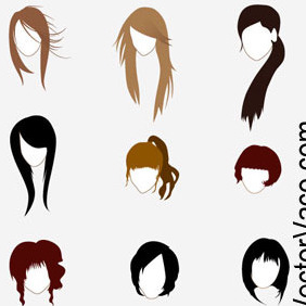 Vector Hairstyle - Free vector #212603