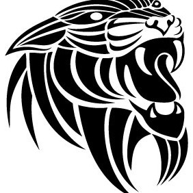 Panthera Tribal Vector Image - бесплатный vector #212873