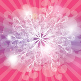 Vector Empty Swirls Pink Design - vector gratuit #213713 