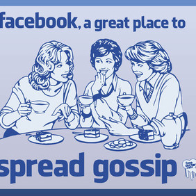 Facebook Gossip - vector #213733 gratis