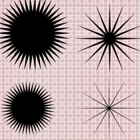 Zig Zag Quirky Free Vector Shapes And Photoshop Brush - Free vector #214753