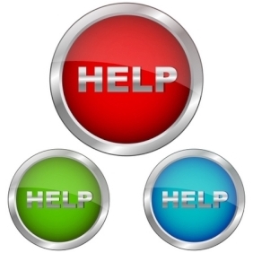 Set Of Help Icons - vector gratuit #215583 