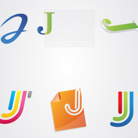 Jay Letter Logo Pack - бесплатный vector #216733