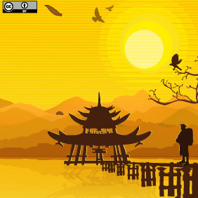 Oriental Background - vector gratuit #216823 