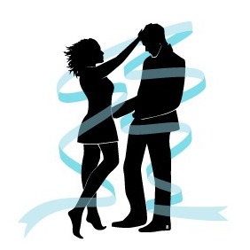 Lovers Silhouettes Vector - vector gratuit #216983 