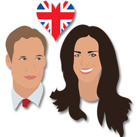 William And Kate - vector gratuit #217023 