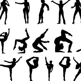 Free People Silhouettes Vector-2 - Free vector #217103