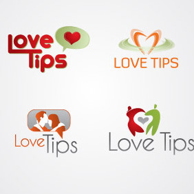 Love Tips Logo Pack 01 - бесплатный vector #217233