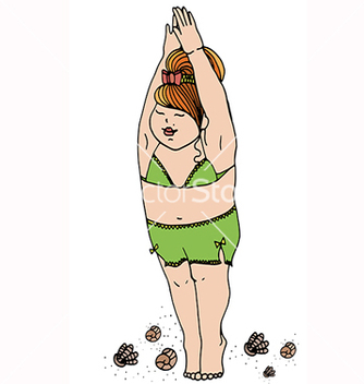 Free girl in a bathing suit vector - Free vector #217523