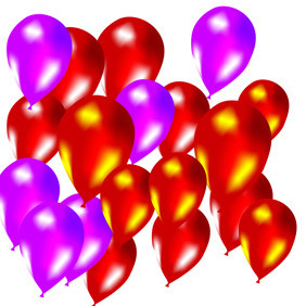 Colorful Vector Baloons - vector #217973 gratis