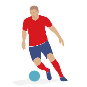 Soccer Player Vector Image 2 - vector #219463 gratis