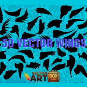 Free Wings Silhouettes - vector gratuit #219713 