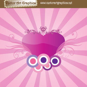 Cute Abstract Heart Image - Free vector #219913