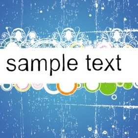 Blue Grungy Banner - Free vector #220803