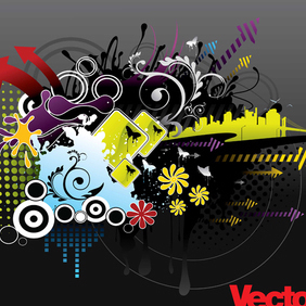 Vector Art Icons, Swirls & Nature Elements - vector #220843 gratis
