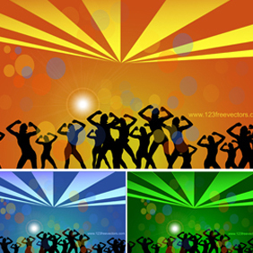 Dance Party Vector - vector #221303 gratis