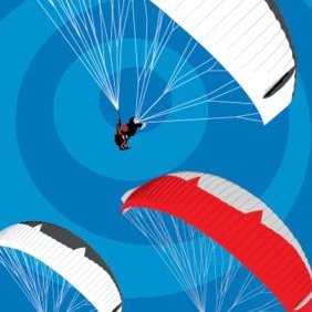Tandem Paragliders - Free vector #221693
