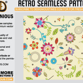 Retro Seamless Pattern - Free vector #222513