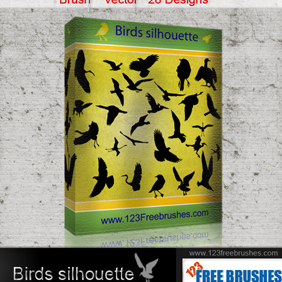 Birds Silhouette - Free vector #222613