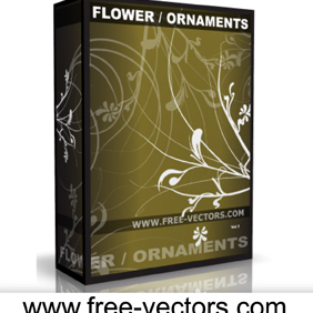 Flower Ornaments - vector gratuit #222763 