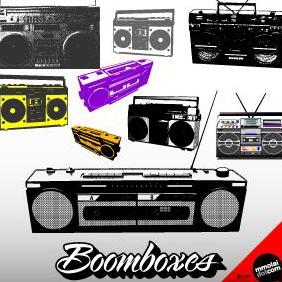 Boomboxes - vector gratuit #223143 