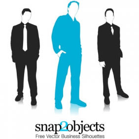 3 Free Vector Business Silhouettes - Kostenloses vector #224023