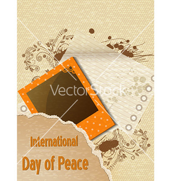 Free international day of peace with torn paper vector - vector gratuit #225063 