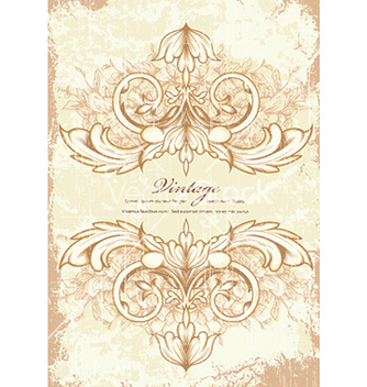 Free vintage frame with floral vector - Free vector #225143