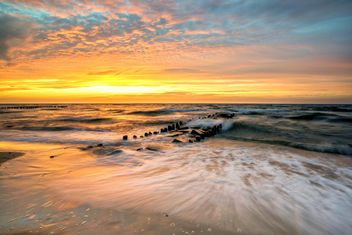 Sunset on a sea - Free image #271983