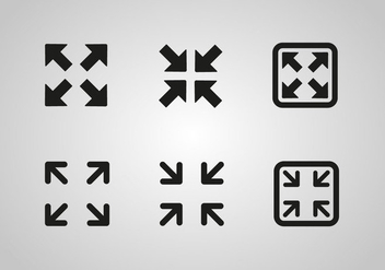 Free Full Screen Icon Vector - Free vector #274293