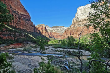 Virgin River from Emerald Pools Trail 4-29-14 - Free image #291813