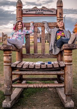 The Schuster's Playtime Chair and my Daughters - image gratuit #294433 