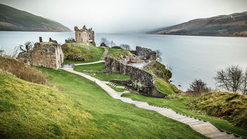 Urquhart Castle, Loch Ness, Inverness, Scotland, United Kingdom - travel photography - бесплатный image #297343