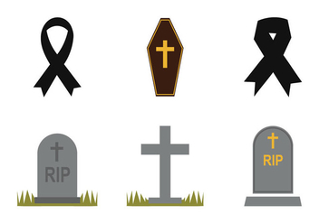 Free Mourning Vector Icon Set - Free vector #301783