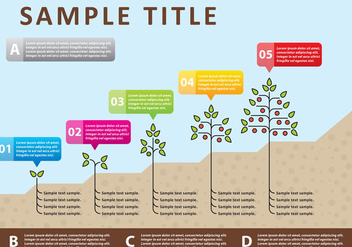 Vector Plants Infography - Free vector #303413