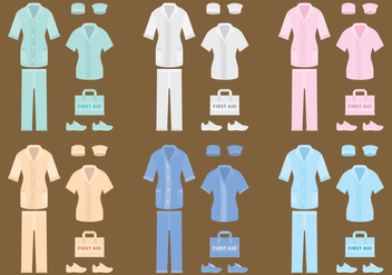 Vector Nurse Clothes - Free vector #305533
