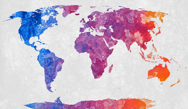 World Map - Abstract Acrylic - image #323853 gratis