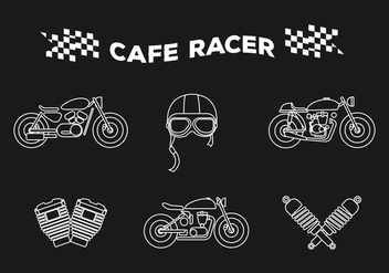 Vector Cafe Racer - Free vector #327953