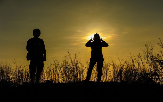 silhouettes of friends - Free image #328163