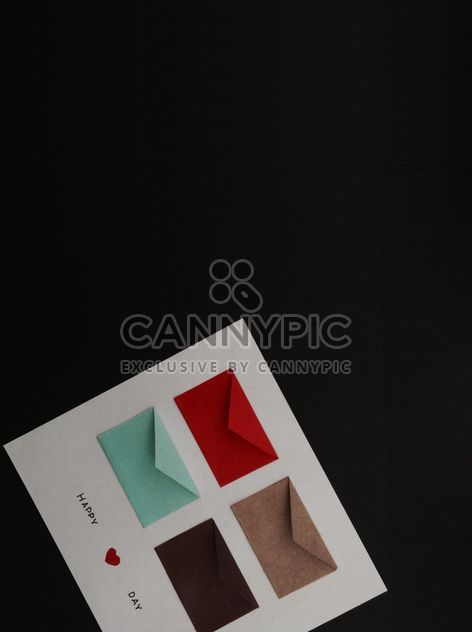 Postcard with colorful envelopes - image #328173 gratis