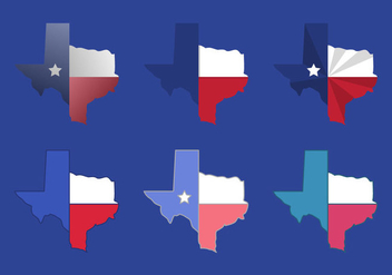 Texas Map Vector Icons #3 - vector #328863 gratis