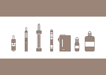 Free Vape Vector Icons #3 - Free vector #329523