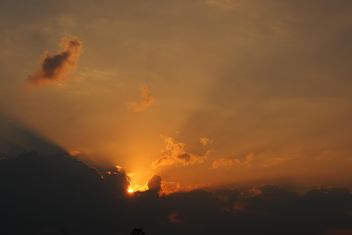 #sunset, #evening, #nature, #landscape, #sky, #cloud, #reflection - image gratuit #329993 