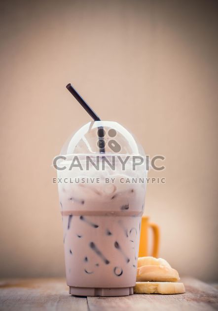 Iced coffee in plastic glass - Free image #330433
