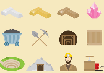 Vector Miner Icons - Free vector #330573