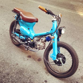 Old blue motorcycle - Free image #331023