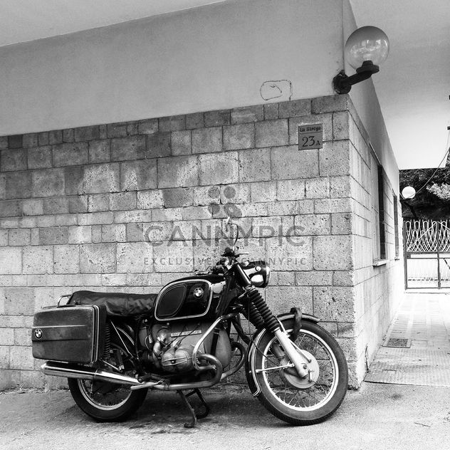 BMW motorcycle, black and white - Free image #331213