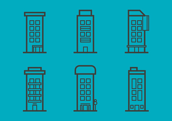 Free Townhomes Vector Icons #6 - бесплатный vector #331363