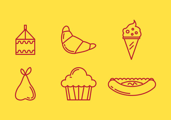 Free School Lunch Vector Icons #2 - Free vector #331523