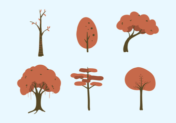 Vector Trees Illustration Set - Free vector #335363